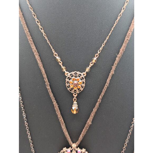 Seven Piece Copper Lot Four Necklaces & Three Bracelets - Picture 3 of 10